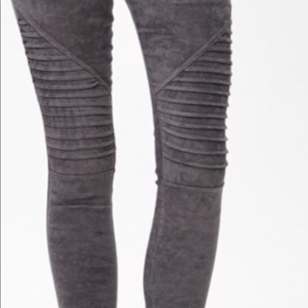 Charcoal grey Moto leggings